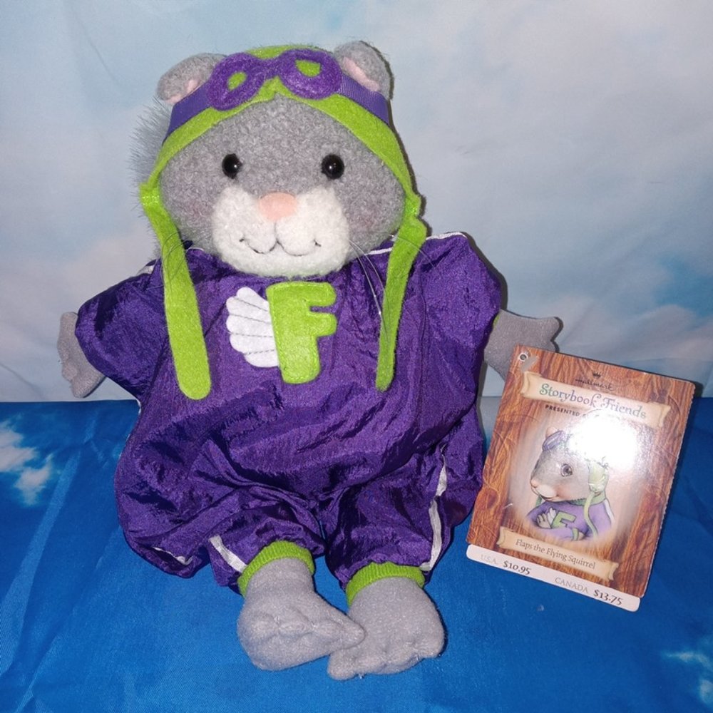 Flaps the Flying Squirrel - 1997 Hallmark Storybook Friends Plush by Crayola